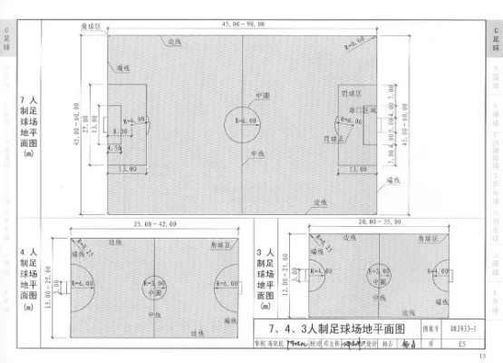 8人制足球场地标准尺寸图和规则说明