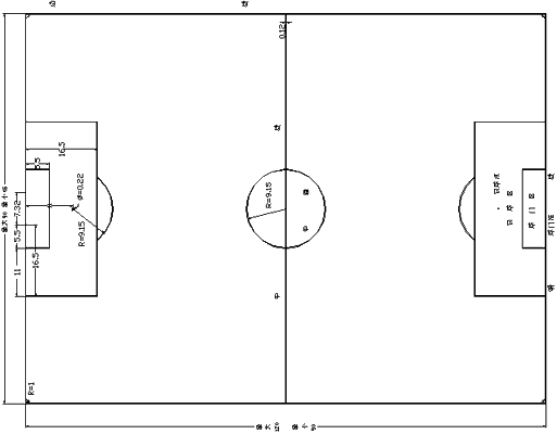 8人制足球场地标准尺寸图和规则说明-第2张图片-www.211178.com_果博福布斯