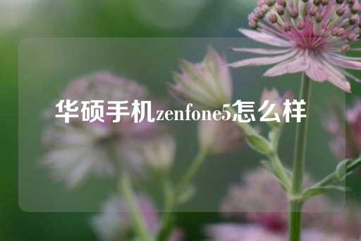 华硕手机zenfone5怎么样